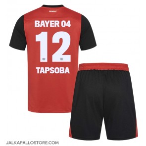 Bayer Leverkusen Edmond Tapsoba #12 Kotipaita Lapsille 2024-25 Lyhythihainen (+ shortsit)